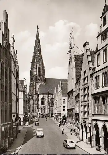 Münster, Prinzipalmarkt, gelaufen 1967