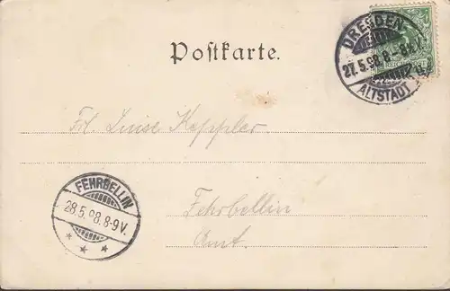 Dresde, Zwinger, couru en 1898