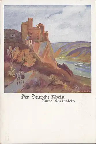 Le Rhin allemand, Ruine Rheinstein, incurvé
