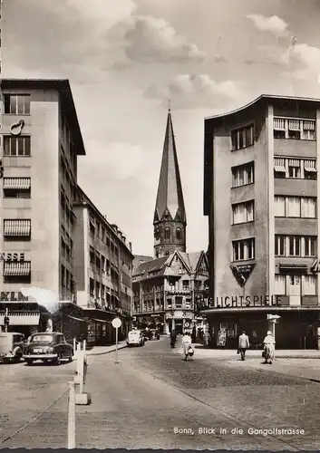 Bonn, Blick in die Gangolfstraße, gelaufen 1956