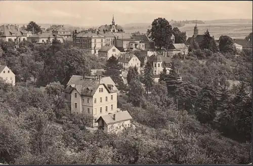 Rabenau, Stadtansicht, Kirche, gelaufen 1964