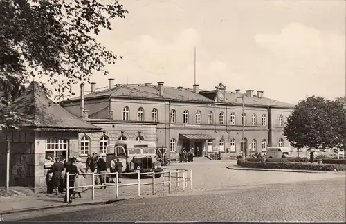 Löbau, Bahnhof, Bus, Mitropa-Auto, Einschreiben, gelaufen