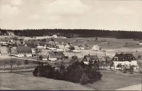 Georgenfeld, vue de la ville, montagnes de Pâques, incurvées