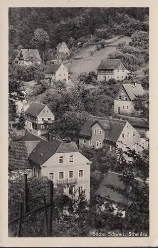 Schmilka, vue de la ville, incurvée