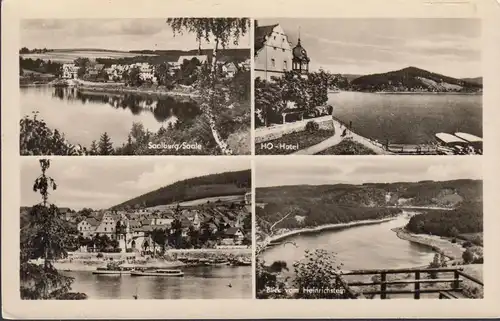 Salambourg, HO Hôtel, Vue de la ville, bateaux, couru 1954