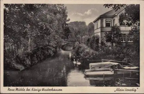 Königs Wusterhausen, Neue Mühle, Klein Venedig, ungelaufen