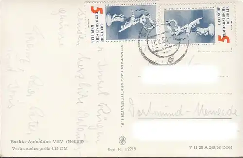 Gruss von der Insel Rügen, Mehrbild, gelaufen 1960