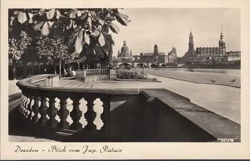 Dresde, vue du Palais japonais, couru en 1956