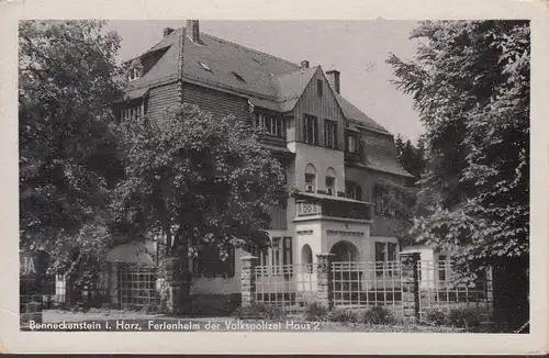 Bad Benneckenstein, maison de vacances de la police populaire, Maison 2, couru 1954