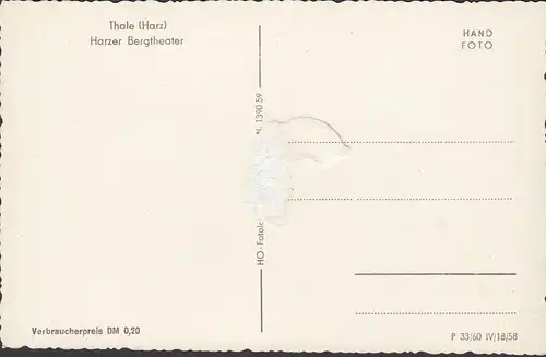 Thale, Bergtheater, ungelaufen