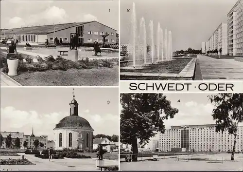Schwedt, Sporthalle, Leninallee, Ledigenwohnheim, gelaufen 1976