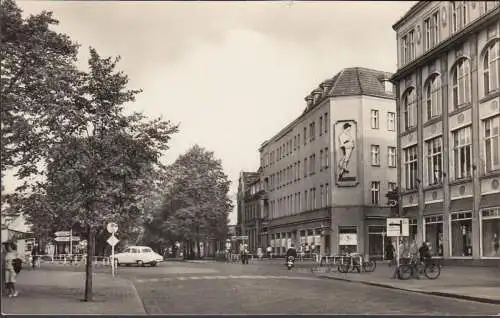 Oranienburg, Straße des Friedens, gelaufen 1974