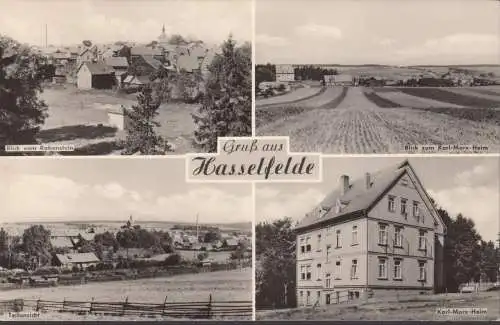 Hasselfelde, Karl Marx Heim, Stadtansicht, Rabenstein, gelaufen