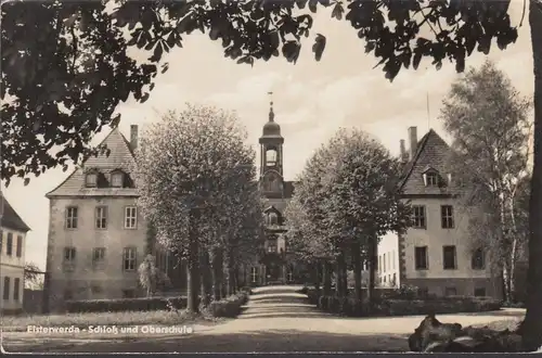 Elsterwerda, Schloß und Oberschule, gelaufen 1958
