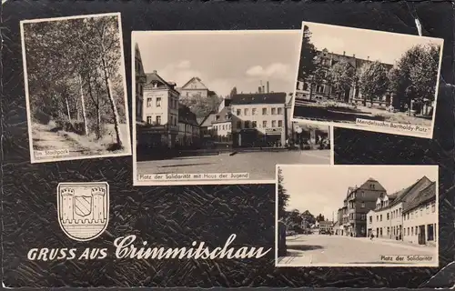 Crimmitschau, Haus der Jugend, Mendelssohn Platz, Platz der Solidarität, gelaufen