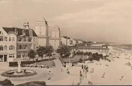 Binz, Wendeplatz, Konzertplatz, Kurhaus, gelaufen 1959