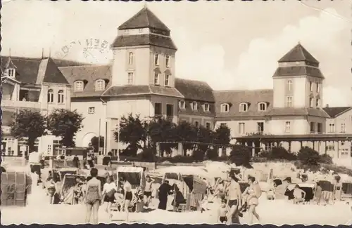 Binz, Strand und Kurhaus, gelaufen 1958