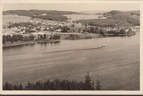 Am Stausee der Bleiloch- Saaletalsperre, gelaufen 1953