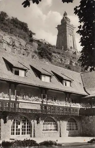 Kyffhäuser, FDGB Erholungsheim Glückauf, Denkmal, gelaufen 1962