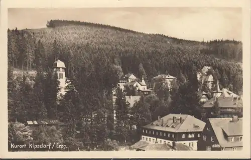 Kipsdorf, Stadtansicht, Kirche, ungelaufen