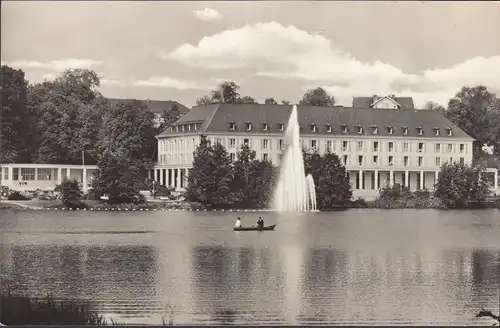 Bad Salzungen, Kurhaus am Burgsee, Ruderboot, gelaufen 1968