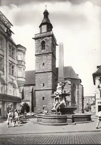 Erfurt, Fontaine de l'église Wiggert, non couru