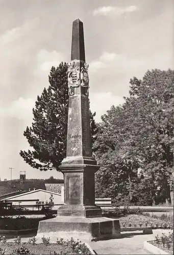 Marienberg, colonne de distance, incurvée