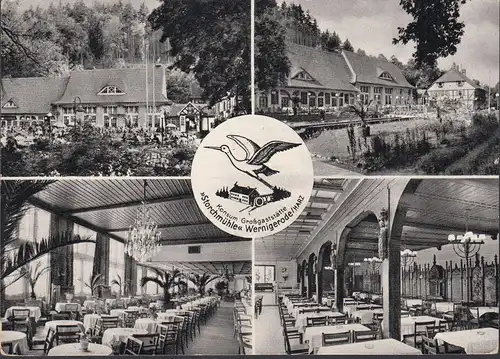 Wernigerode, grand restaurant de consommation Storchmühle, incurvée
