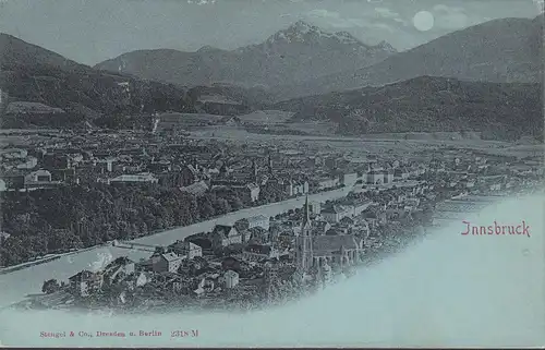 Gruss aus Innsbruck, Mondschein, ungelaufen