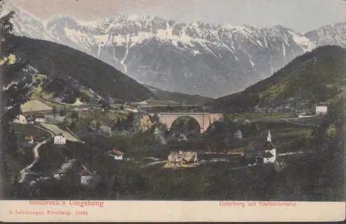 Innsbruck Umgebung, Unterberg mit Stefansbrücke, ungelaufen