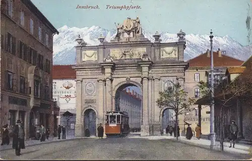 Innsbruck, Porte de Triomphe, tramway, incurable