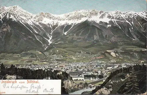 Innsbruck vom Sillthal, gelaufen 1903