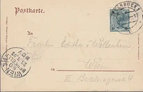 Innsbruck vom Sillthal, gelaufen 1903
