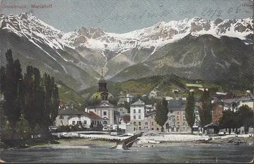 Innsbruck, Mariahilf, gelaufen 1906