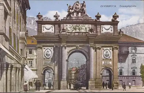 Innsbruck, Triumphpforte, gelaufen