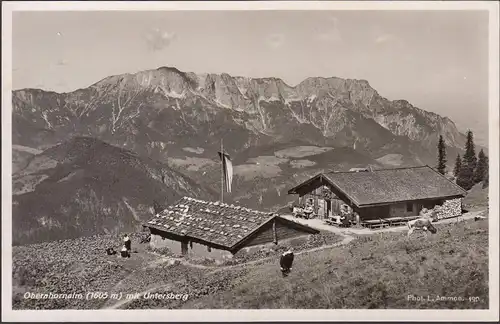 Oberahornalm avec untersberg, incurvée