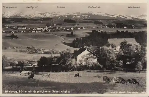 Scheidegg mit Nagelfluhkette, ungelaufen