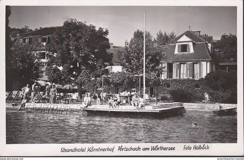 Pörtschach a. Wörthersee, Strandhotel Kärntnerhof, couru 1953