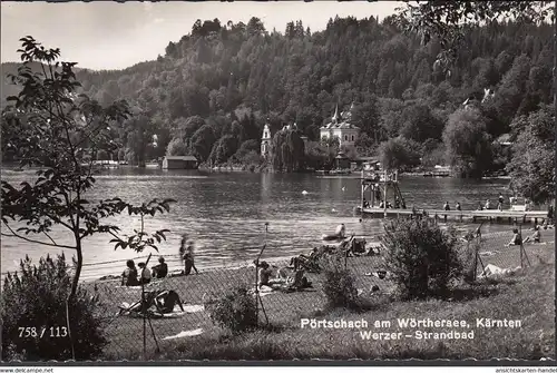 Pörtschach a. Wörthersee, Werzer Strandbad, ungelaufen