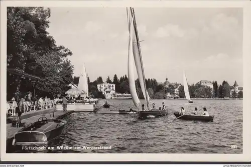 Pörtschach a. Wörthersee, Werzerstrand, gelaufen 1953