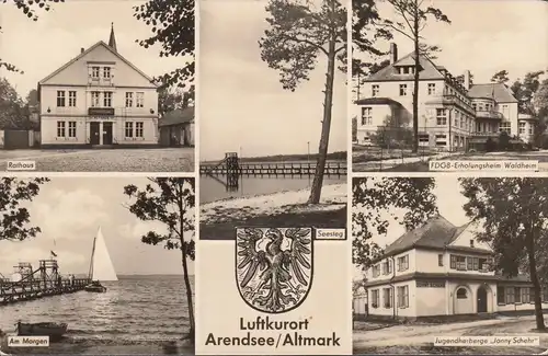 Arendsee, Rathaus, Erholungsheim, Jugendherberge, gelaufen