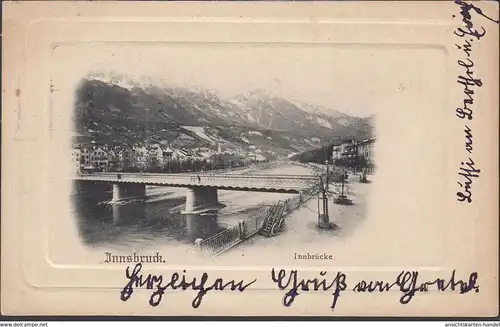 Innsbruck, Pont d'Inn, Passepartout, couru 1902