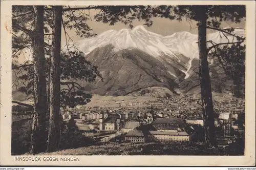 Innsbruck gegen Norden, gelaufen 1928