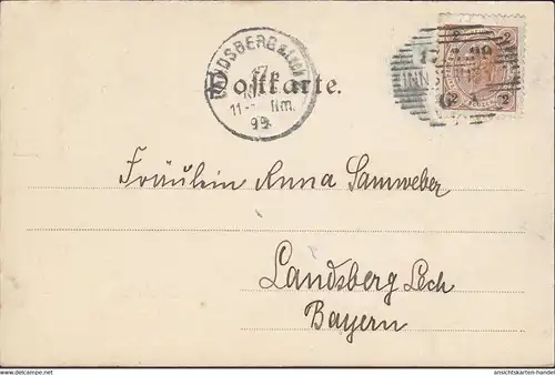 Innsbruck vers le nord, couru en 1899