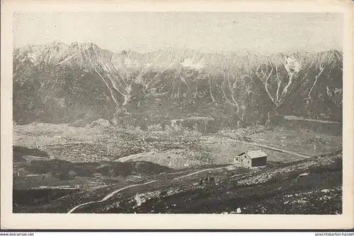 Innsbruck, Franz Josefschutzhaus, Blick auf Innsbruck, ungelaufen