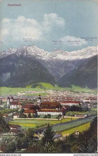 Innsbruck, vue panoramique, incurvée