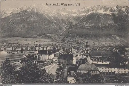 Innsbruck, Weg nach Vill, gelaufen 1907