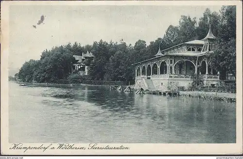 Krumpendorf a. Wörthersee, Seerestauration, gelaufen 1925