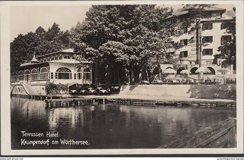 Krumpendorf a. Wörthersee, Terrassen Hotel, gelaufen 1933