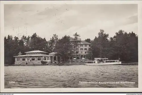 Krumpendorf a. Wörthersee, hôtel de terrasse, couru en 1931